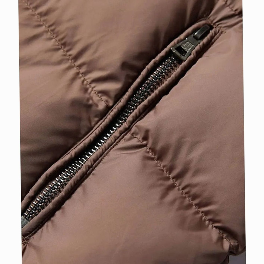 Men's Sherpa Lined Faux Leather Jacket – Detail View