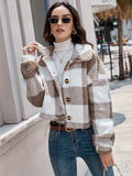 Paulette | Women's Plaid Sherpa Teddy Shacket