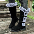 Perrette | Women's Faux Fur Trim Knee High Boots