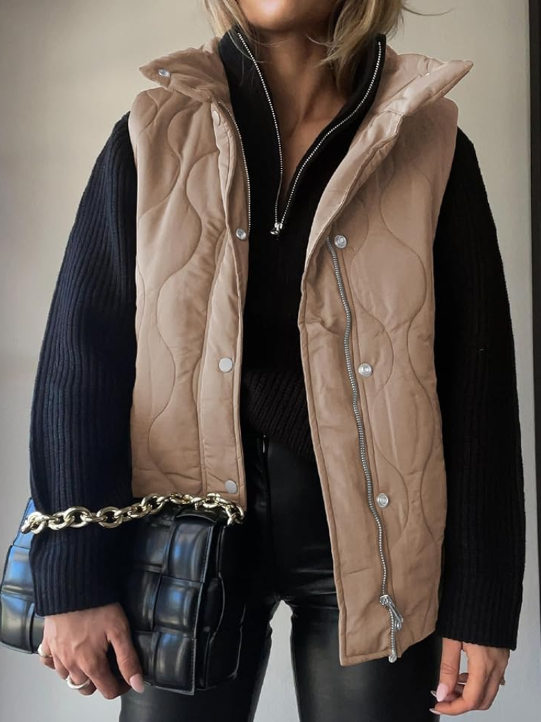 PERRINE | WOMEN'S QUILTED PUFFER DOWN VEST 3