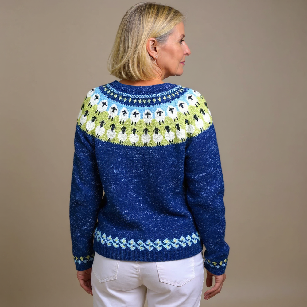 PETRA | WOMEN'S FAIR ISLE CARDIGAN SWEATER CHRISTMAS KNIT BUTTON 2