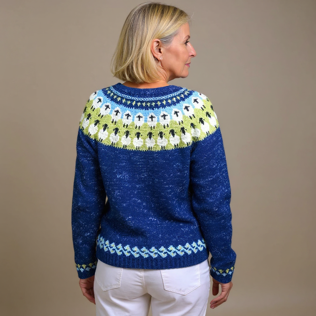 PETRA | WOMEN'S FAIR ISLE CARDIGAN SWEATER CHRISTMAS KNIT BUTTON 2