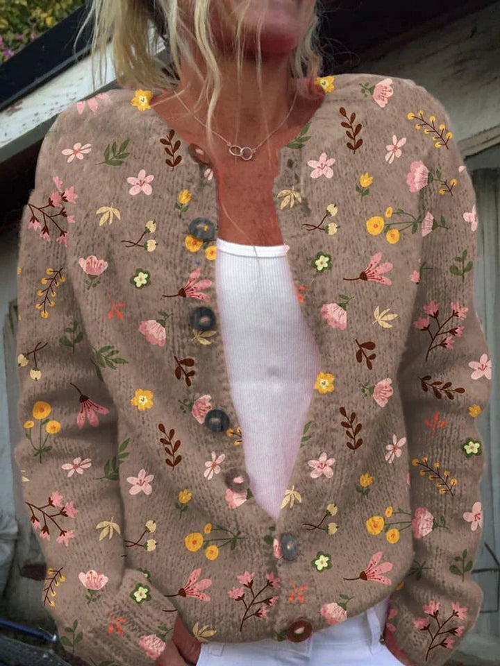 PHILIPPINE | WOMEN'S FLORAL EMBROIDERED KNIT CARDIGAN 5