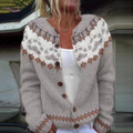 Pia | Women's Icelandic Fair Isle Knit Cardigan