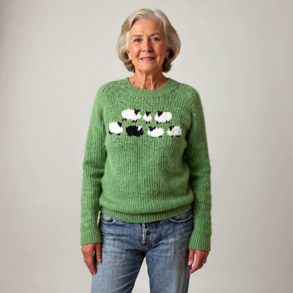 POPPY - NORDIC SHEEP KNIT SWEATER 2