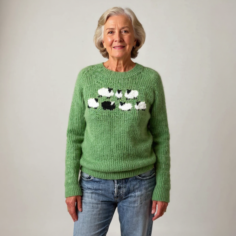 POPPY | WOMEN'S SHEEP SWEATER NORDIC KNIT WINTER PULLOVER 2