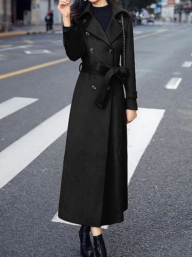 PRISCILLE | WOMEN'S DOUBLE BREASTED MAXI DRESS COAT 2