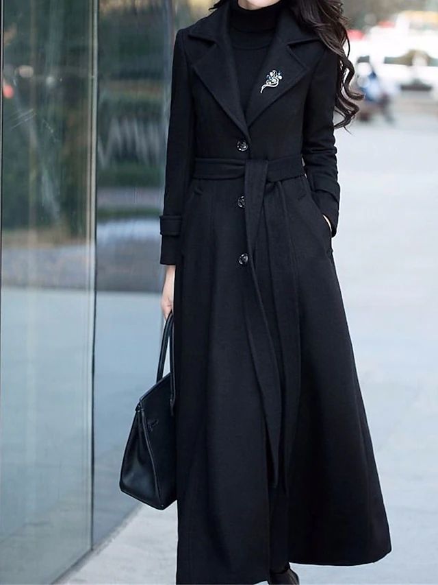 PRISCILLE | WOMEN'S DOUBLE BREASTED MAXI DRESS COAT 8