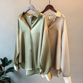 Camila | Women's Satin Button Up Shirt