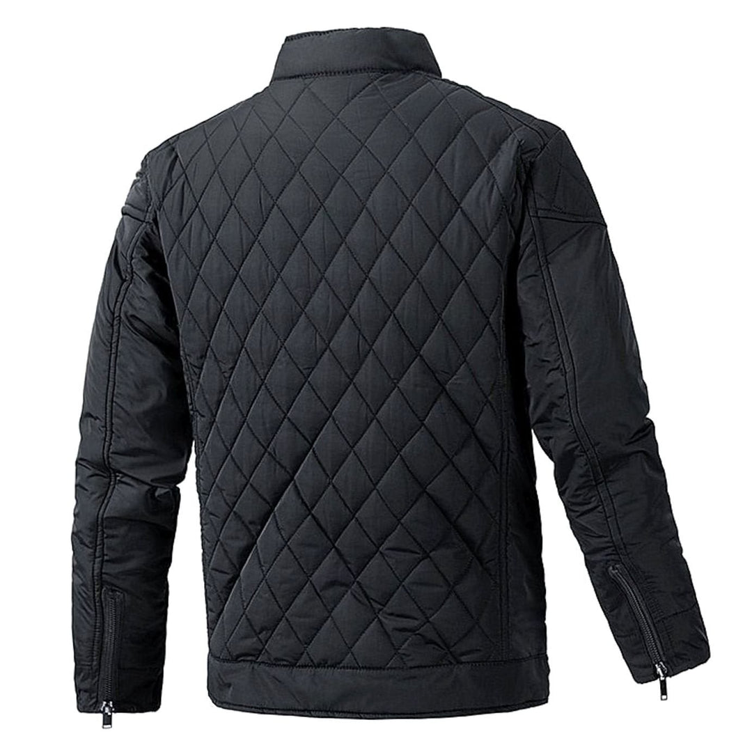 Men's Diamond Quilted Jacket – Detail View