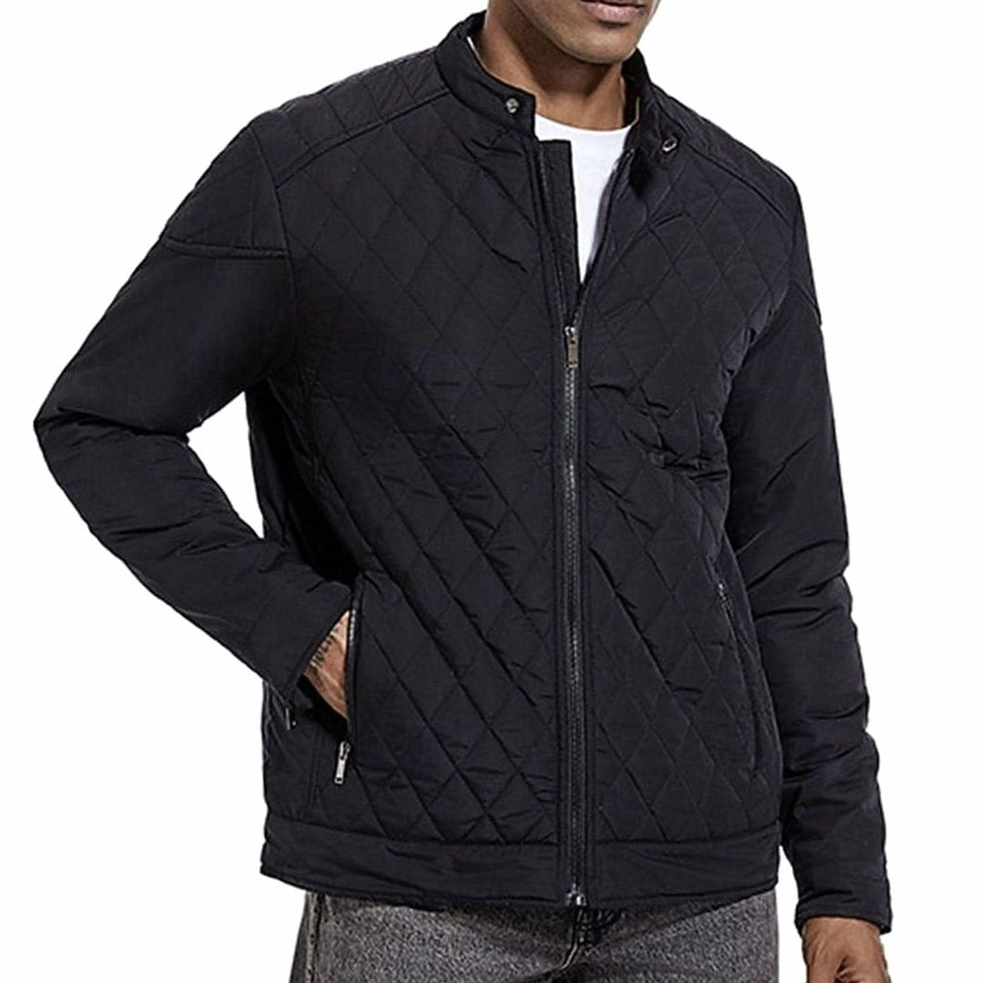 Men's Diamond Quilted Jacket – Detail View