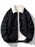 Romain | Men's Corduroy Sherpa Trucker Jacket