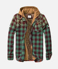 Romeo | Men's Hooded Check Shirt Jacket