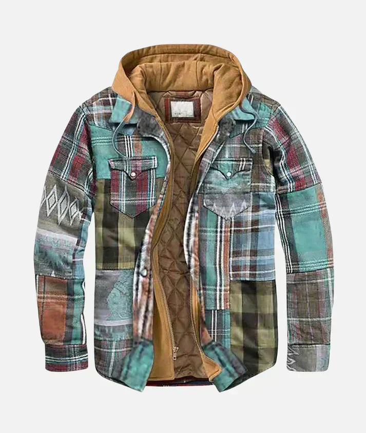 ROMEO | MEN'S PATCHWORK JACKET CHECK CASUAL 6