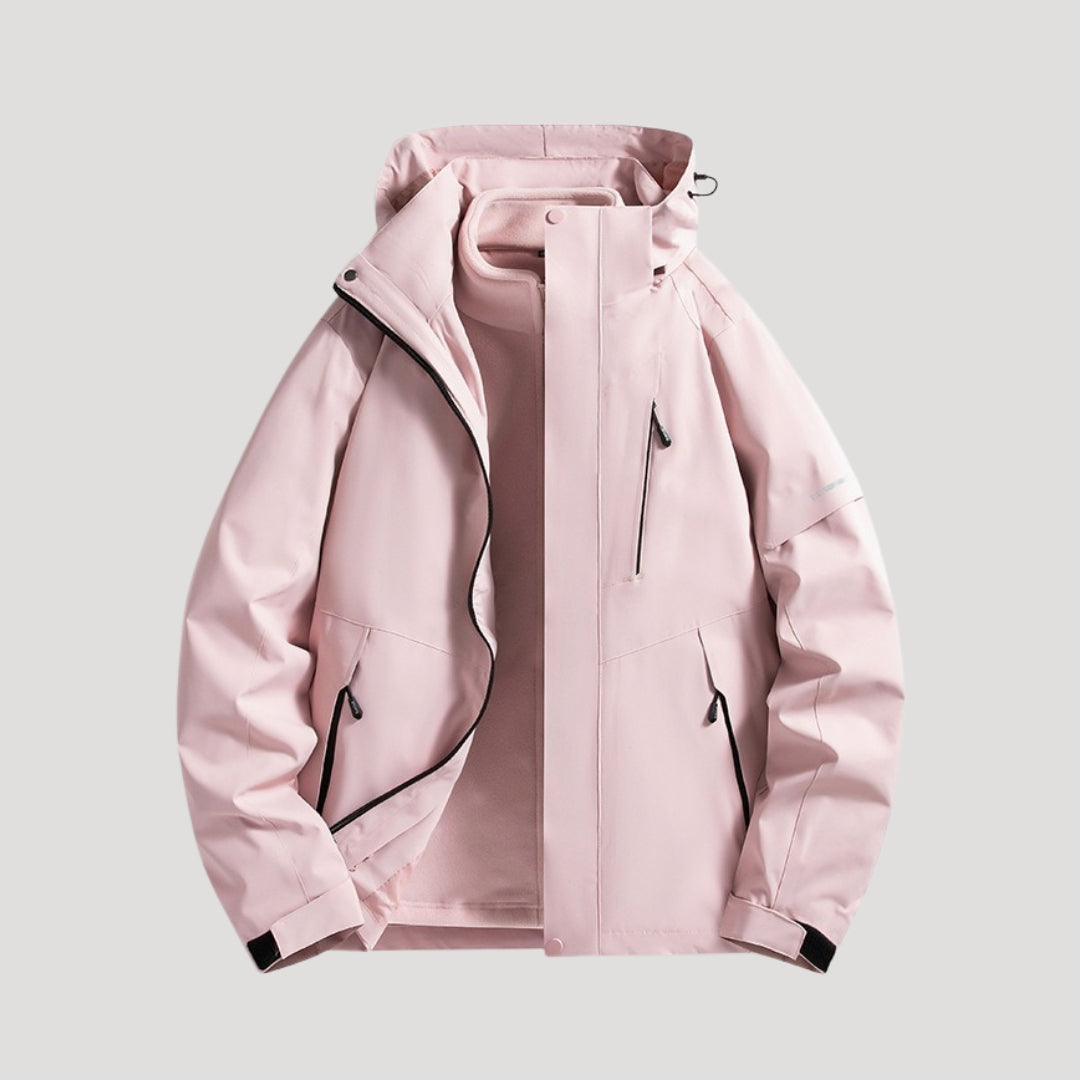 ROSEMONDE | WOMEN'S WATERPROOF HOODED RAINCOAT COLOR BLOCK 4