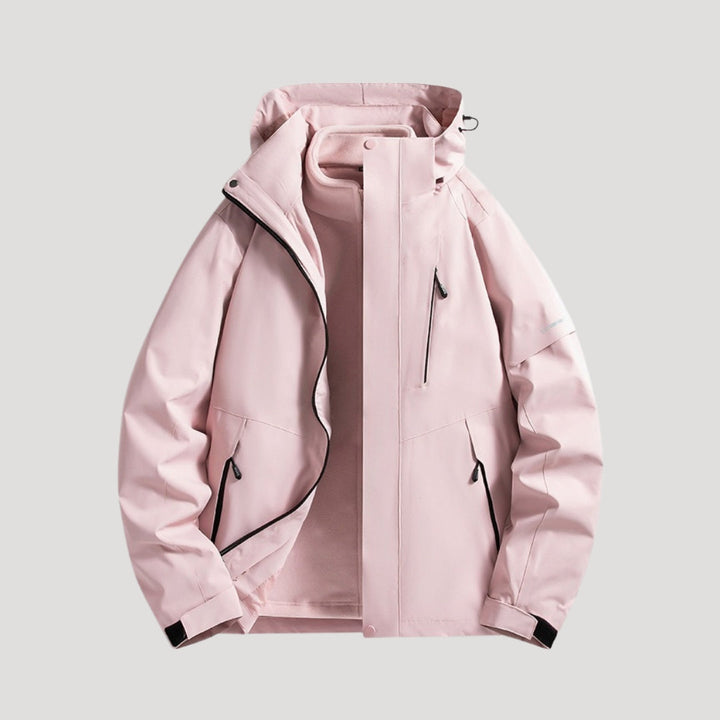 ROSEMONDE | WOMEN'S WATERPROOF HOODED RAINCOAT COLOR BLOCK 4