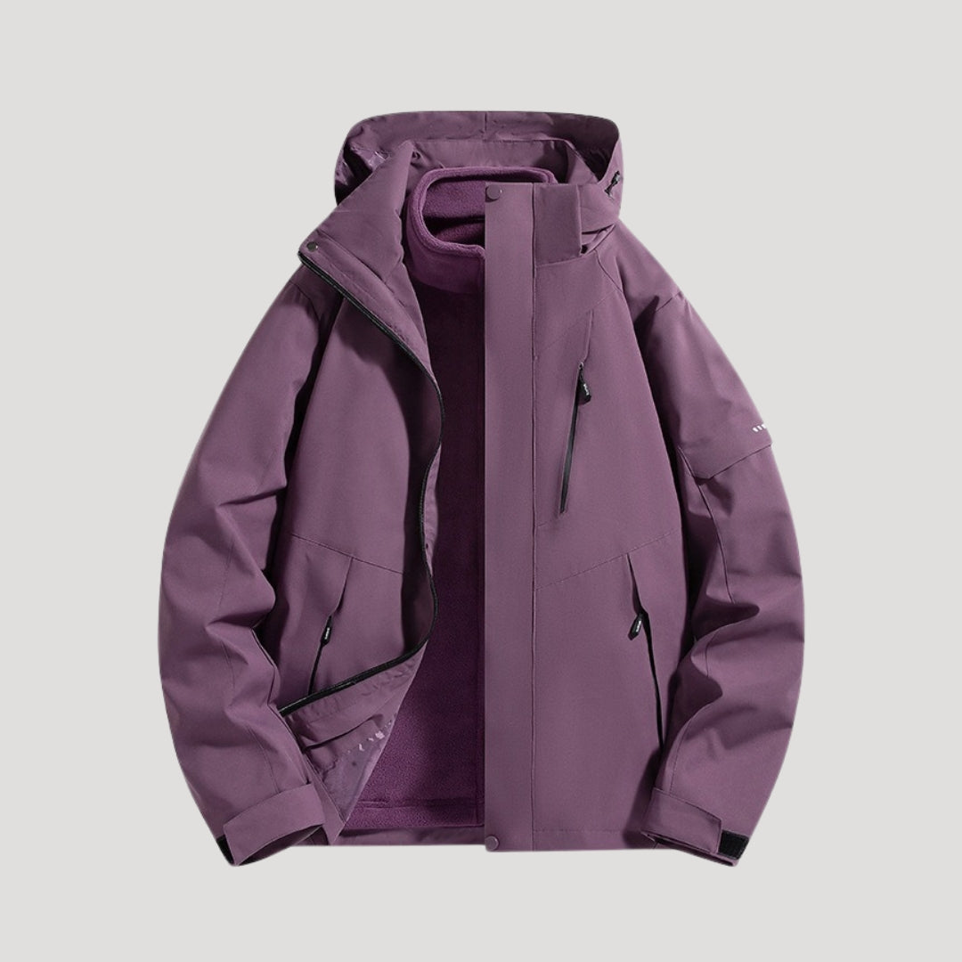 ROSEMONDE | WOMEN'S WATERPROOF HOODED RAINCOAT COLOR BLOCK 5