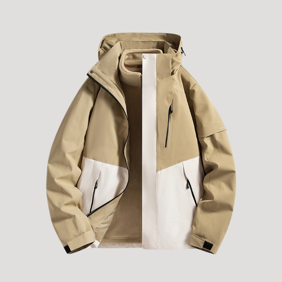 ROSEMONDE | WOMEN'S WATERPROOF HOODED RAINCOAT COLOR BLOCK 6