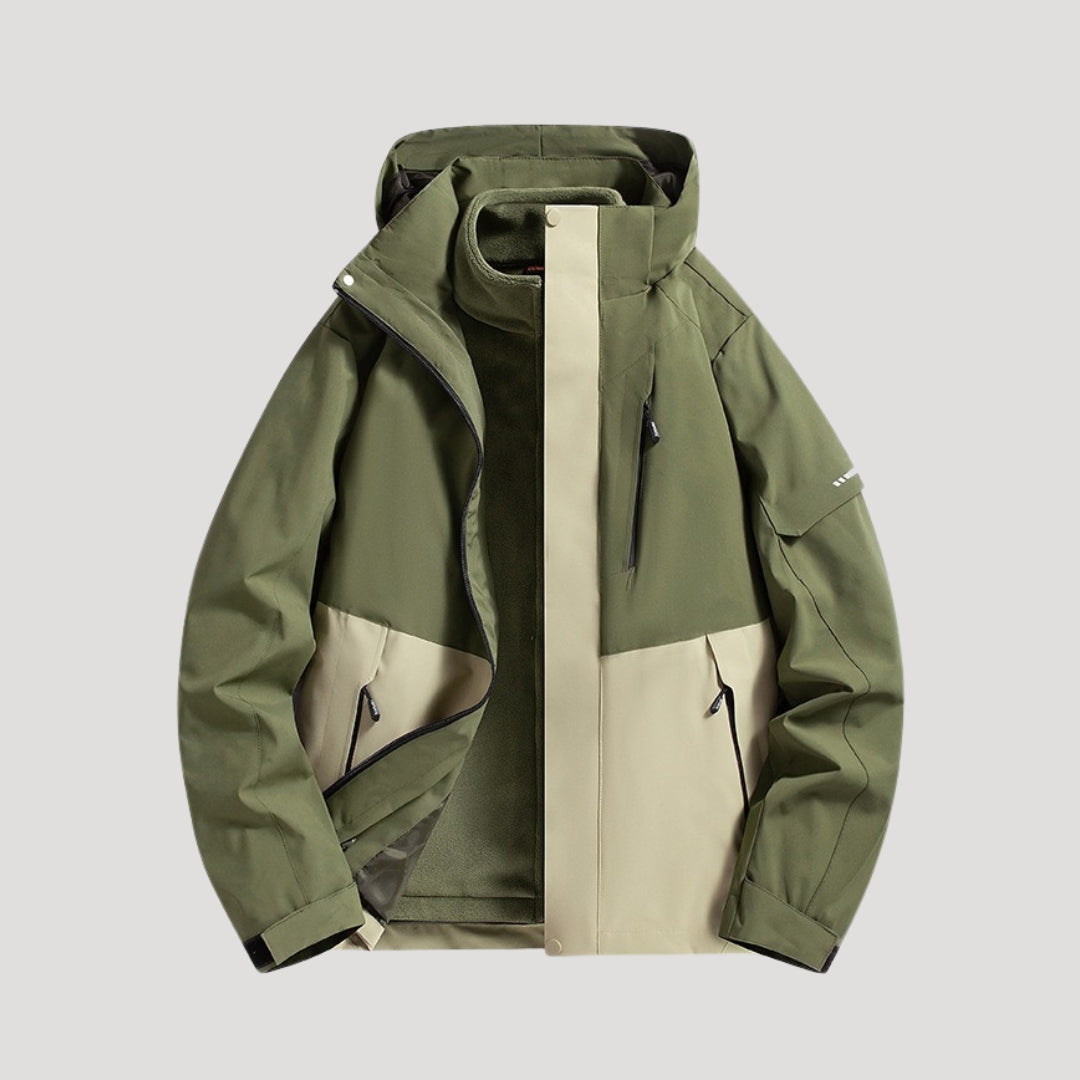 ROSEMONDE | WOMEN'S WATERPROOF HOODED RAINCOAT COLOR BLOCK 7