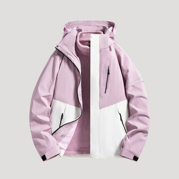 ROSEMONDE | WOMEN'S WATERPROOF HOODED RAINCOAT COLOR BLOCK 9