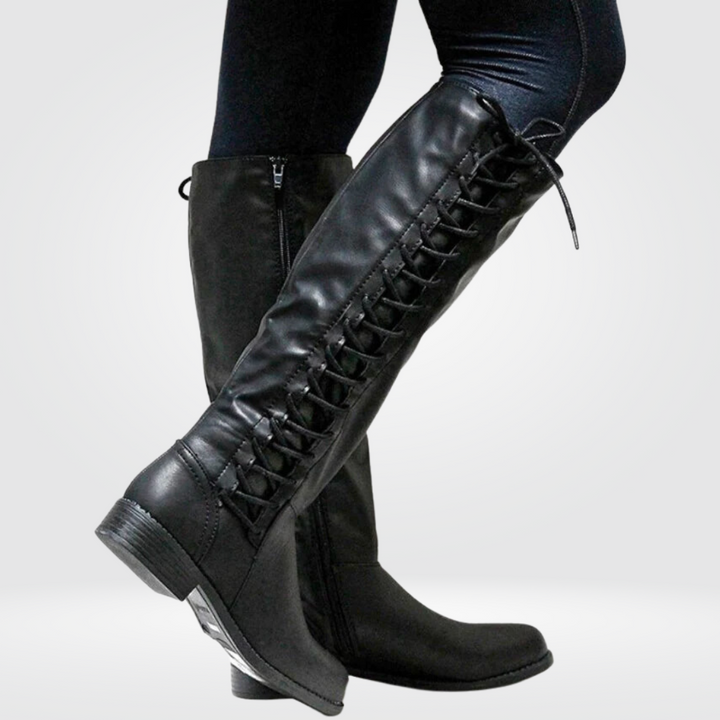 ROSINE | WOMEN'S KNEE HIGH BOOTS LACE UP WINTER RIDING 1