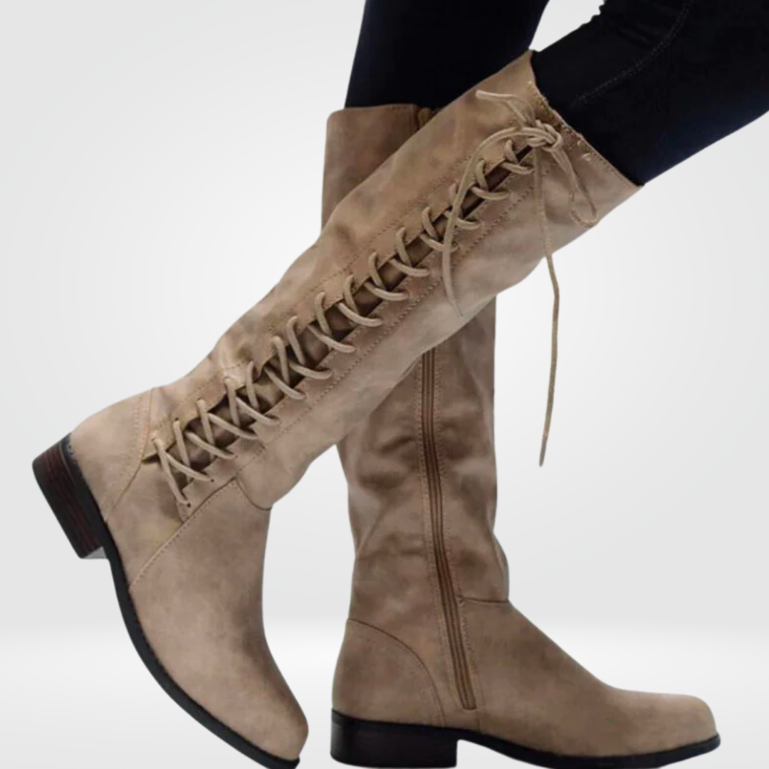 ROSINE | WOMEN'S KNEE HIGH BOOTS LACE UP WINTER RIDING 2