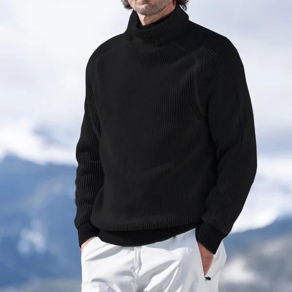 ROWAN - RIBBED ROLL NECK KNIT SWEATER 2