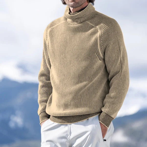 ROWAN - RIBBED ROLL NECK KNIT SWEATER 3