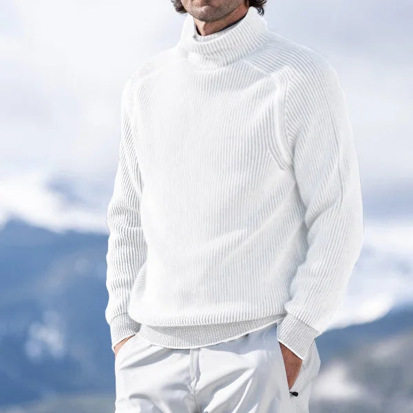 ROWAN - RIBBED ROLL NECK KNIT SWEATER 4