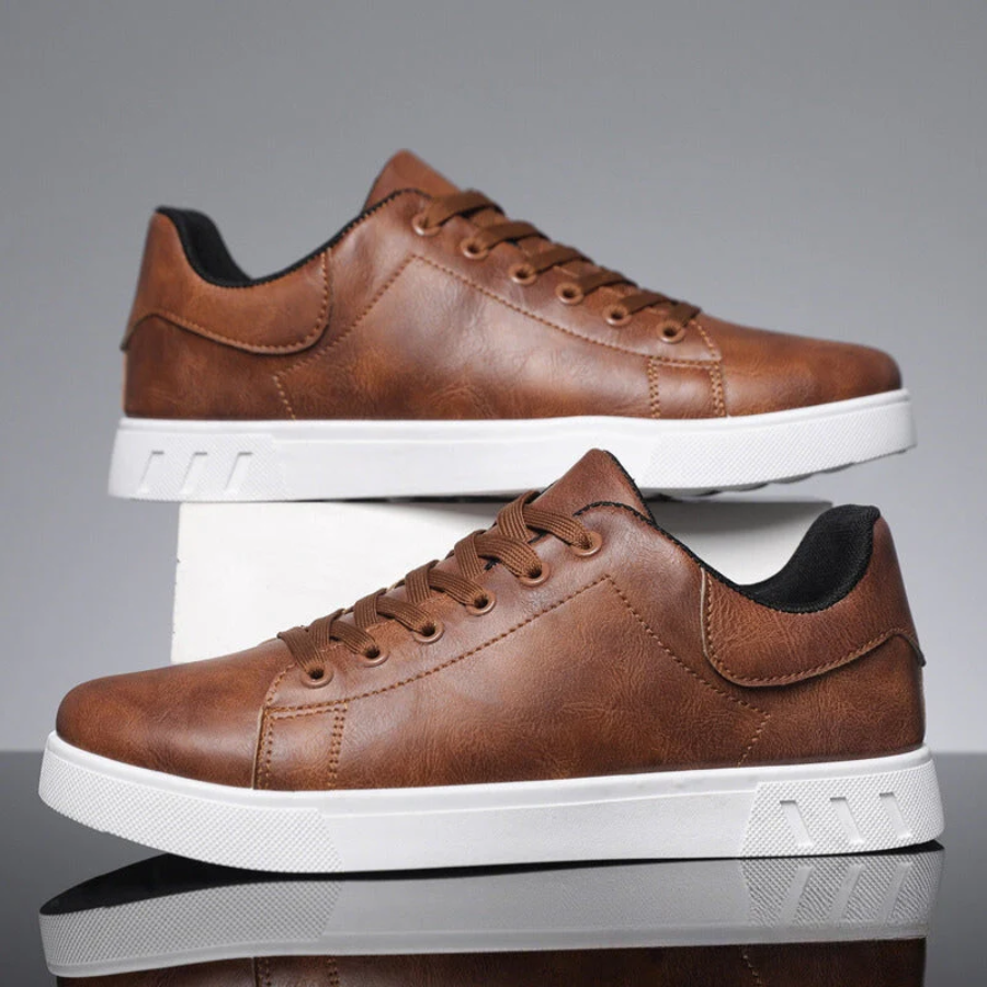 RUFUS - LEATHER LOW TOP SNEAKERS 4