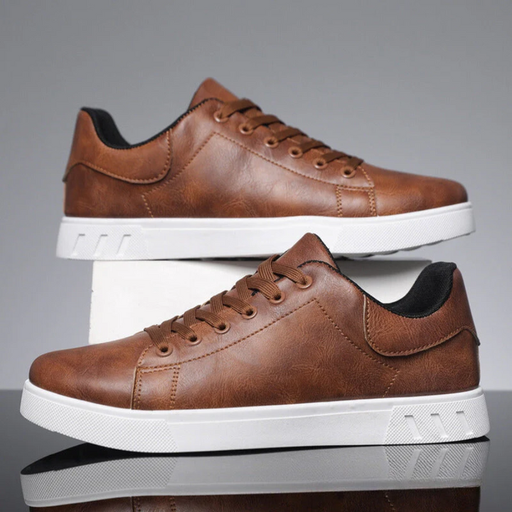 RUFUS - LEATHER LOW TOP SNEAKERS 4