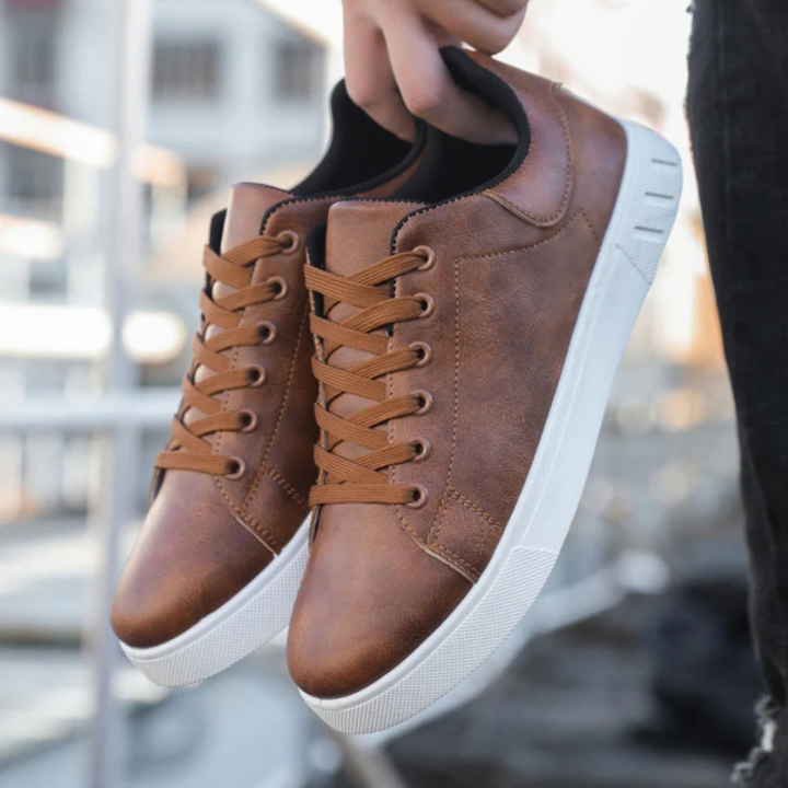 RUFUS - LEATHER LOW TOP SNEAKERS 6