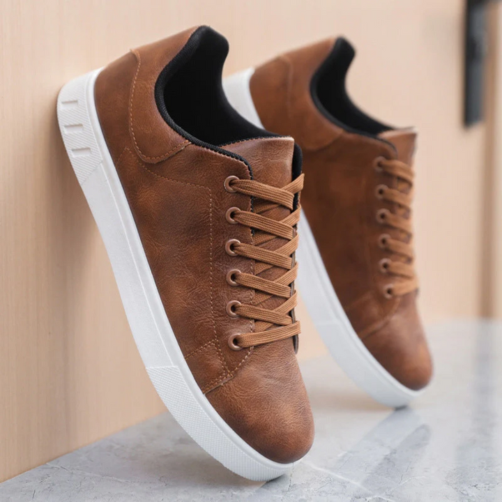 RUFUS - LEATHER LOW TOP SNEAKERS 7