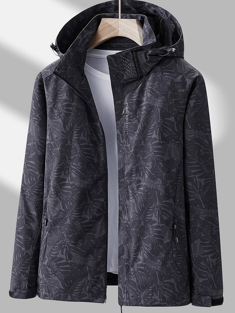 SABINE - PRINTED HOODED SOFTSHELL JACKET 1