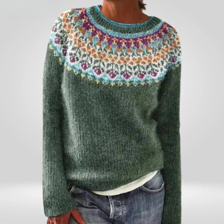 SABLE - NORDIC FAIR ISLE KNIT SWEATER 1