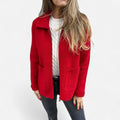 Salome | Women's Collared Zip Up Knit Jacket