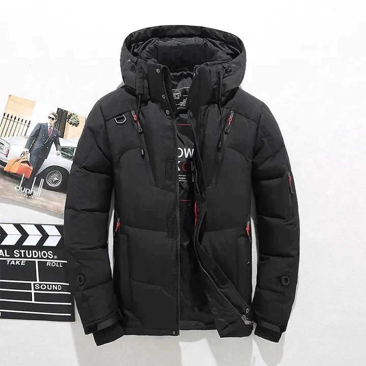 SAWYER | MEN'S HOODED INSULATED QUILTED PUFFER JACKET 1