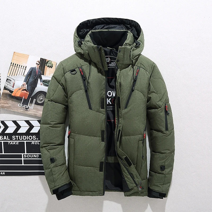 SAWYER | MEN'S HOODED INSULATED QUILTED PUFFER JACKET 4