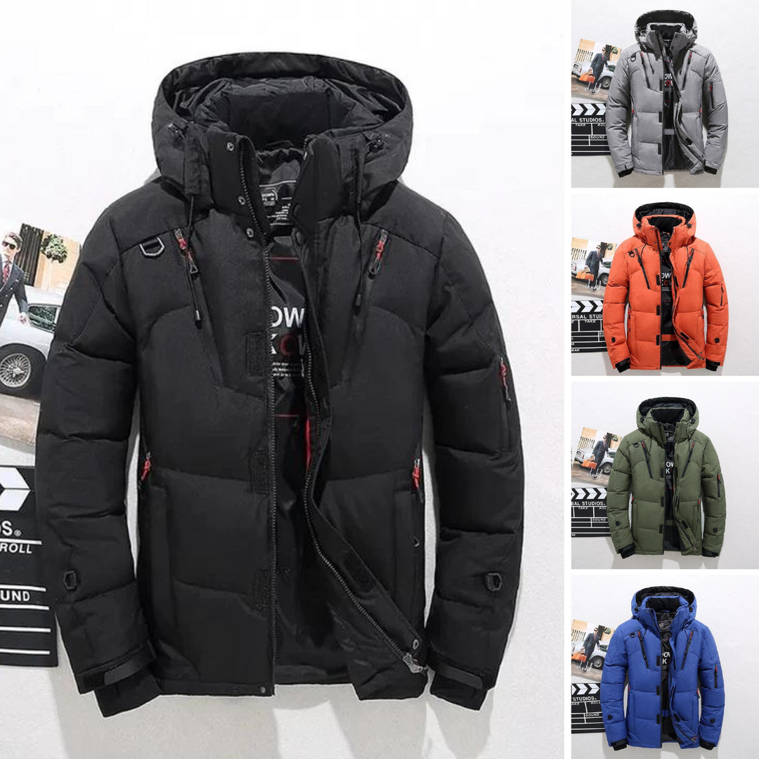 SAWYER | MEN'S HOODED INSULATED QUILTED PUFFER JACKET 6