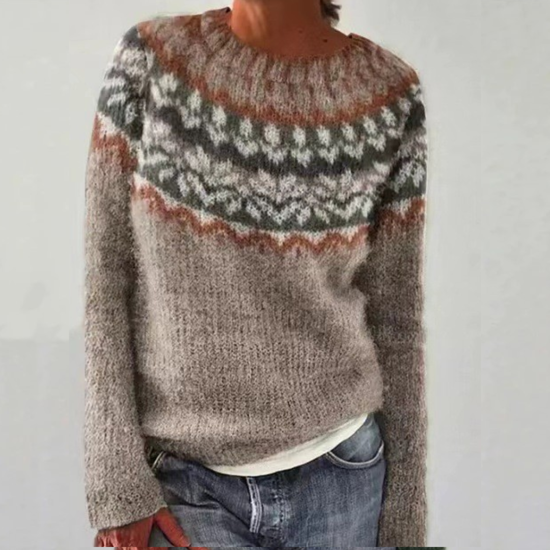 SENJA - NORDIC FAIR ISLE KNIT SWEATER 1