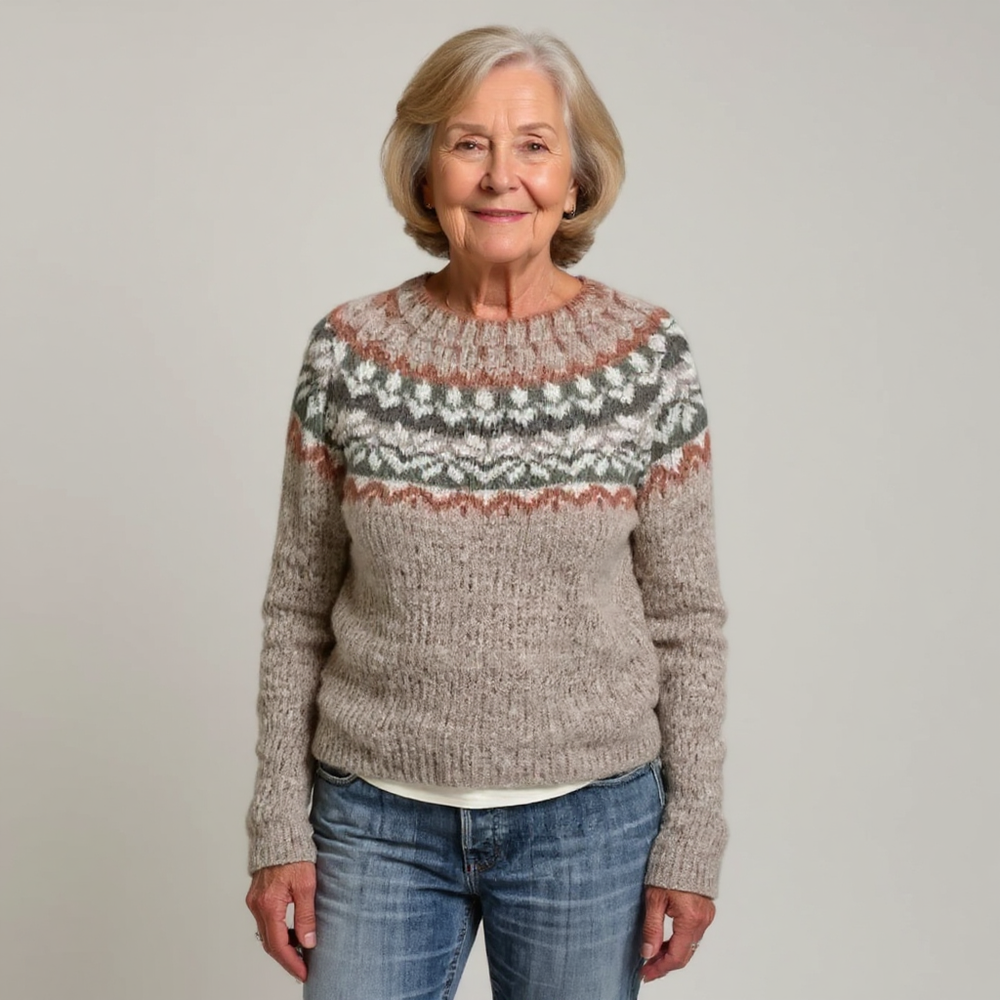 SENJA | WOMEN'S FAIR ISLE SWEATER WOOL NORDIC WINTER PULLOVER 2