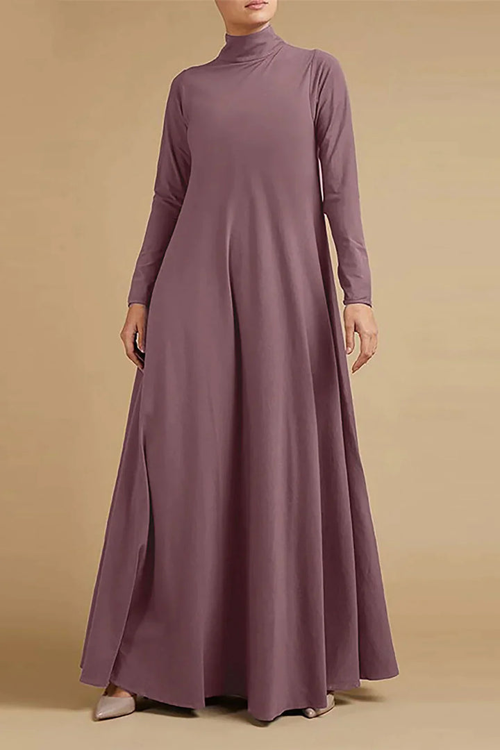 SERAPHINE - HIGH-NECK JERSEY MAXI DRESS 2