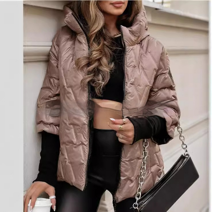 SEVERINE | WOMEN'S HOODED QUILTED PUFFER DOWN JACKET 5