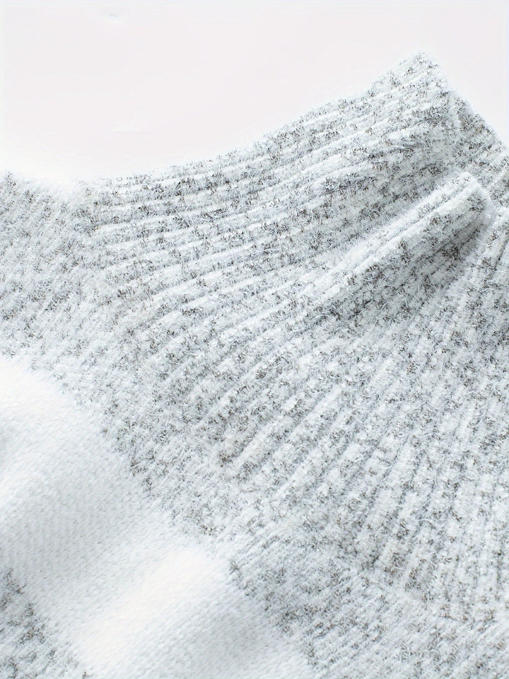 SIERRA - STRIPED MARL HIGH-NECK SWEATER 7