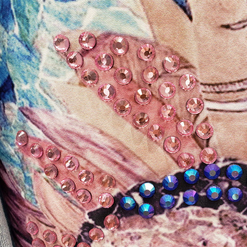 SOLENE - PRINTED BACK DENIM JACKET 2