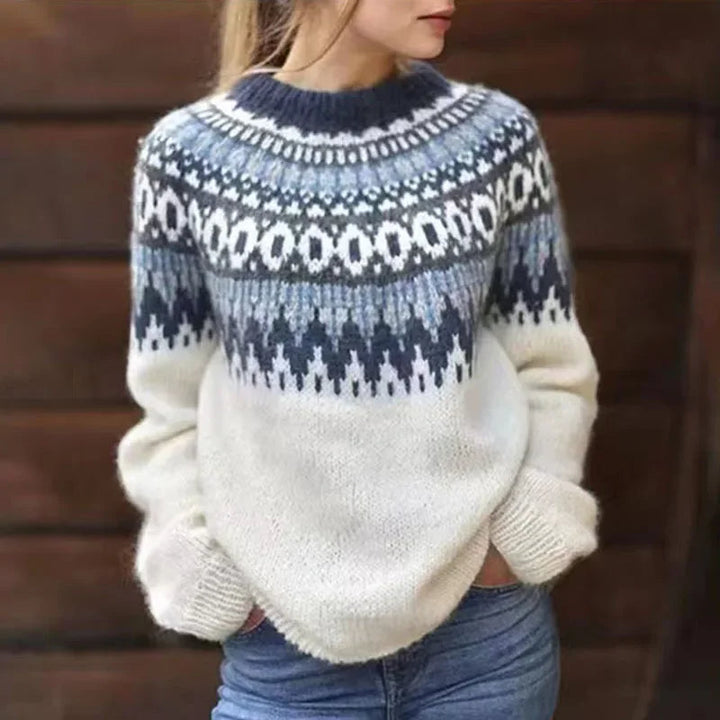 SOLVEIG | WOMEN'S FAIR ISLE SWEATER CHRISTMAS KNIT WOOL PULLOVER 1