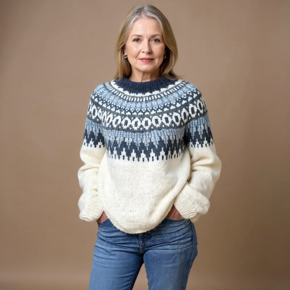 SOLVEIG | WOMEN'S FAIR ISLE SWEATER CHRISTMAS KNIT WOOL PULLOVER 2