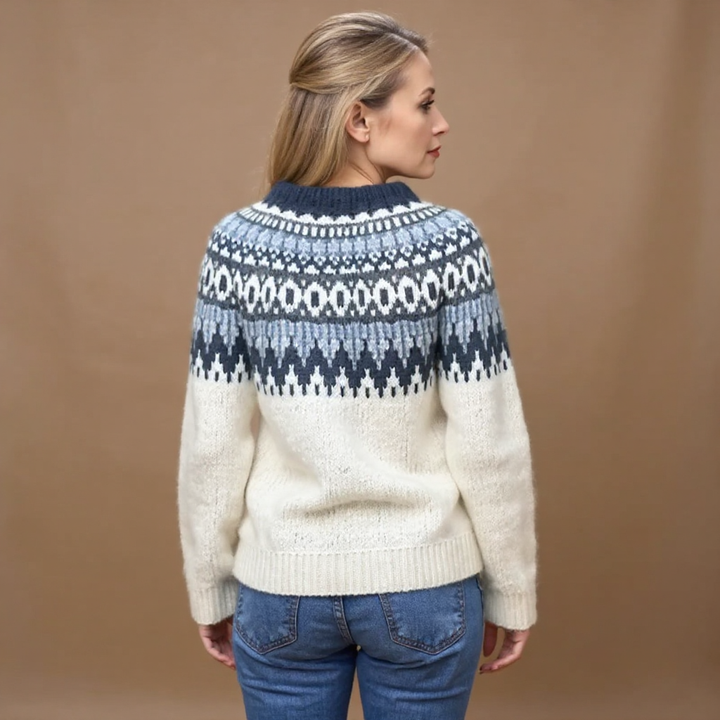 SOLVEIG | WOMEN'S FAIR ISLE SWEATER CHRISTMAS KNIT WOOL PULLOVER 3