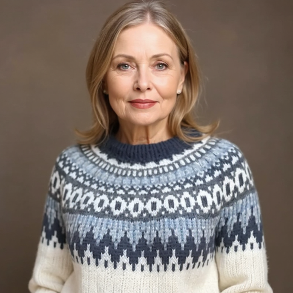 SOLVEIG | WOMEN'S FAIR ISLE SWEATER CHRISTMAS KNIT WOOL PULLOVER 4
