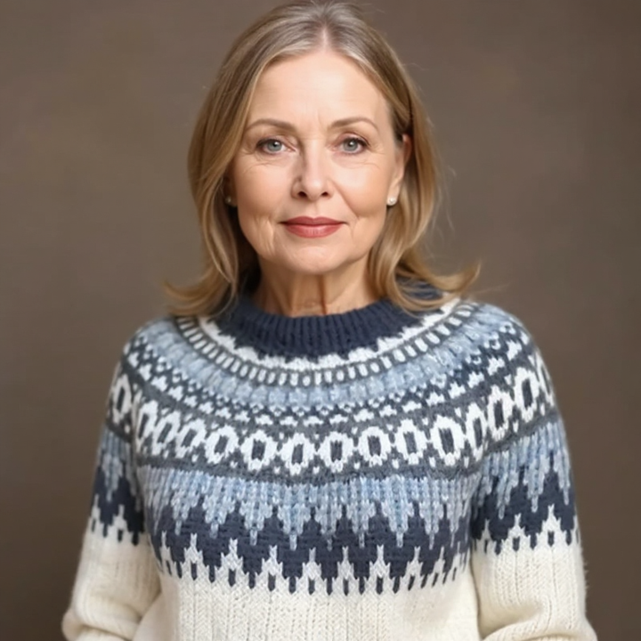 SOLVEIG | WOMEN'S FAIR ISLE SWEATER CHRISTMAS KNIT WOOL PULLOVER 4